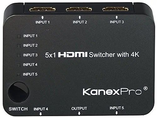 Kanex SW-HD5X14K — THE KANEXPRO 5X1 HDMI SWITCHER IS A COMP