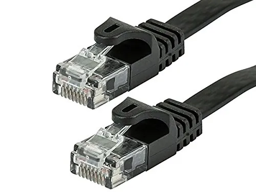 Monoprice 9547 — CAT5E FLAT PATCH CABLE_ 3FT BLACK