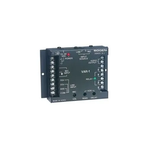 Bogen BG-VAR1 — Voice-Activated Relay with Dual Input Options