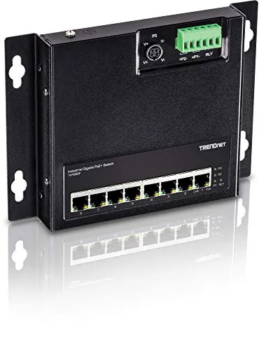 TRENDNET TI-PG80F — 8-PORT INDUSTRIAL GIGABIT POE+ WALL-MOUNT FRONT ACCESS SWITCH