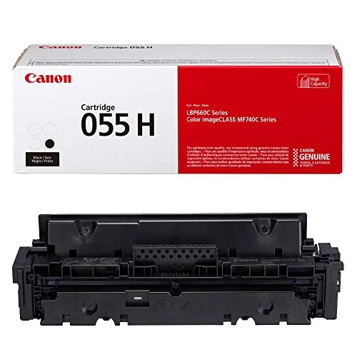 CANON 3020C001 — CANON 055 BLACK HIGH YIELD TONER CARTRIDGE - FOR USE WITH LBP664CDW, MF741CDW, M