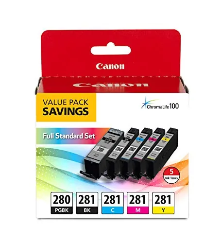 CANON 2075C006 — PGI-280/CLI-281 5 COLOR VALUE PACK