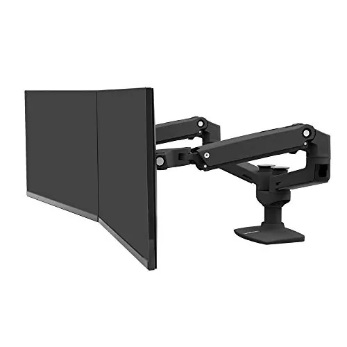 ERGOTRON 45-245-224 — LX DUAL SIDE-BY-SIDE ARM (MATTE BLACK)