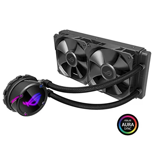 ASUS ROG STRIX LC 240 - ASUS Fan ROG STRIX LC 240 AIO liquid CPU cooler color OLED A