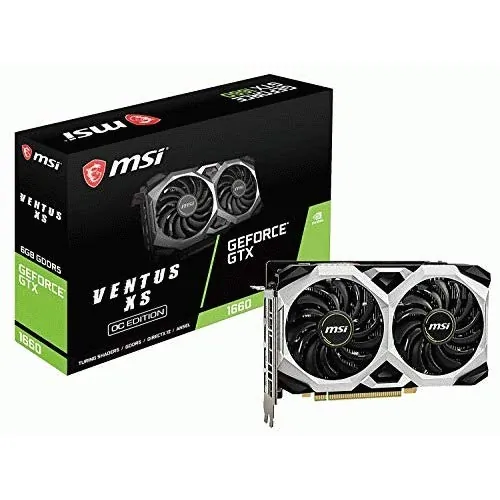 MSI GTX 1660 TI VENTUS XS 6G OC - MSI GeForce GTX 1660 Ti VENTUS XS 6G OC Graphics Card