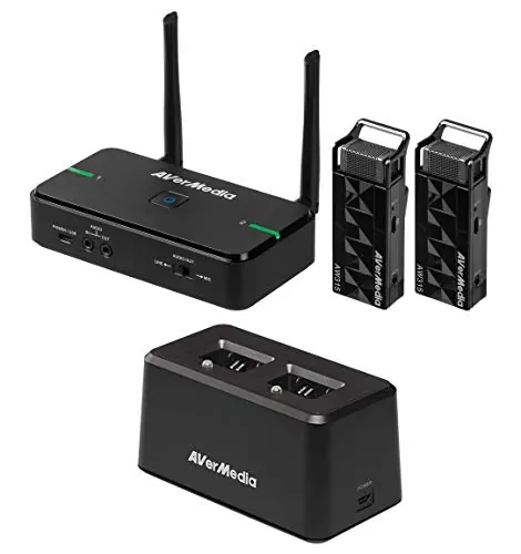 AVER AW315F — 2 WIRELESS TEACHER MICROPHONES WITH 1 CHARGING STATION