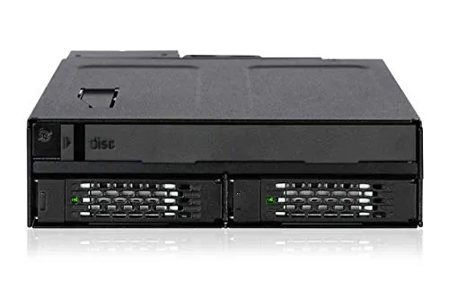 Icy Dock MB602SPO-B — 2 x 2.5" SAS/SATA SSD/HDD