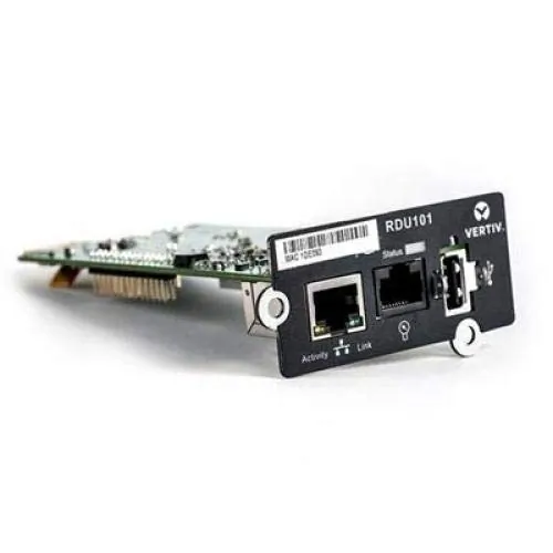 VERTIV RDU101 — VERTIV LIEBERT INTELLISLOT RDU101 - NETWORK CARD ;REMOTE MANAGEMENT ADAPTER (RDU