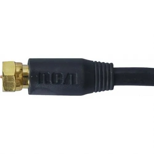 VOXX RCAVHB655R — Rca Rg6 Coaxial Cable (50ft; Black) RCAVHB655R