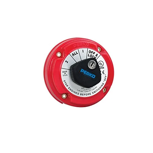Perko 8504DP — Perko 8504DP Medium Duty Battery Selector Switch w/Alternator Field Disconnect & Key Lock