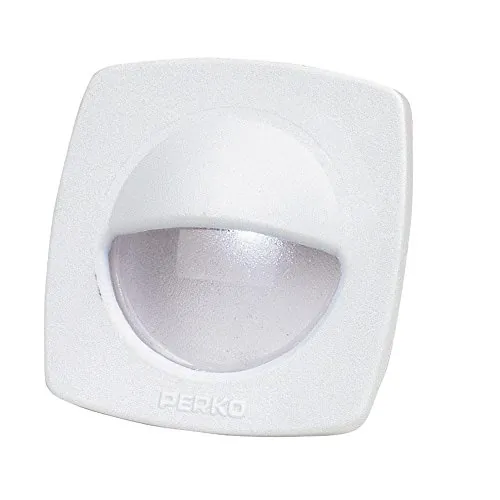 Perko 1074DP2WHT — Perko LED Utility Light w/Snap-On Front Cover - White