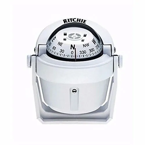 Ritchie B-51W — Ritchie B-51W Explorer Compass - Bracket Mount - White