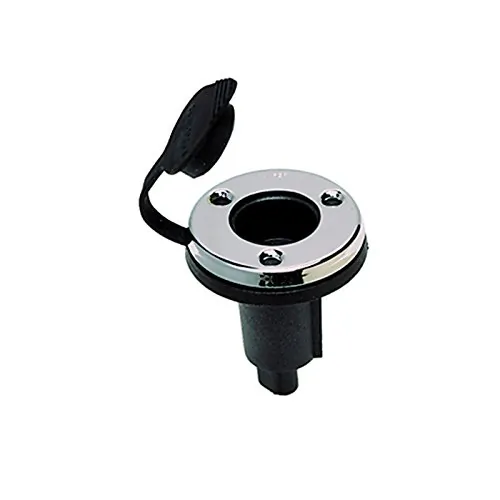 Perko 1045P0SDP — Perko Locking Collar Pole Light Mounting Base - 2 Pin - Round - Stainless Steel