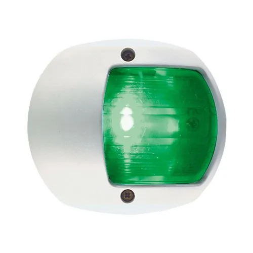 Perko 0170WSDDP3 — Perko LED Side Light - Green - 12V - White Plastic Housing