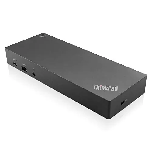 LENOVO 40AF0135US — THINKPAD HYBRID USB-C WITH USB-A DOCK - BLACK - USB; GIGABIT ETHERNET; DISPLAY P