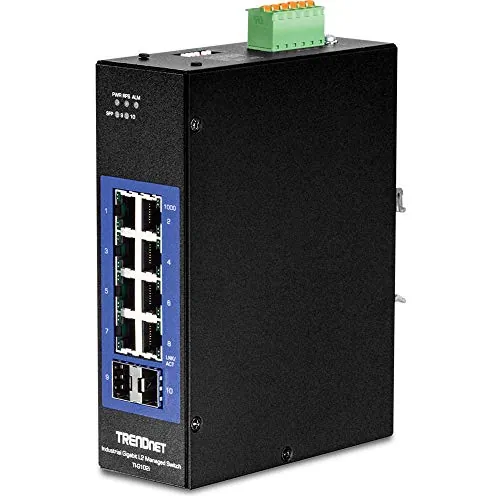 TRENDNET TI-G102I — 10-PORT INDUSTRIAL GIGABIT L2 MANAGED DIN-RAIL SWITCH