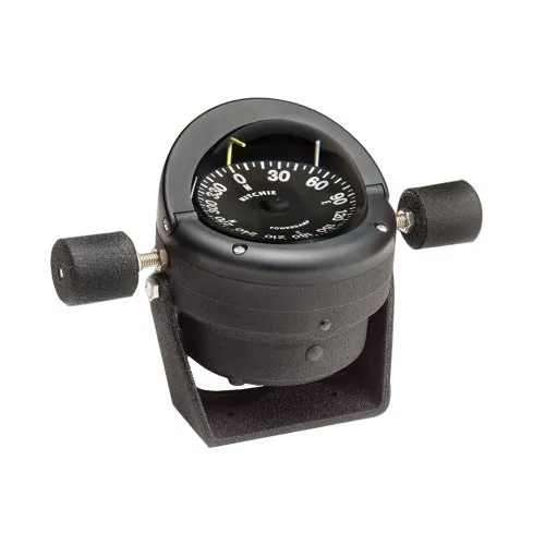 Ritchie HB-845 — Ritchie HB-845 Helmsman Steel Boat Compass - Bracket Mount - Black
