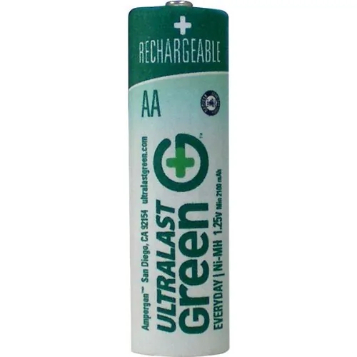 ULTRALAST DOTULGED4AA - Ultralast Green Everyday Rechargeables Aa Nimh Batteries, 4 