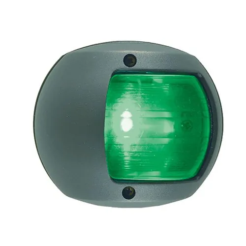 Perko 0170BSDDP3 — Perko LED Side Light - Green - 12V - Black Plastic Housing