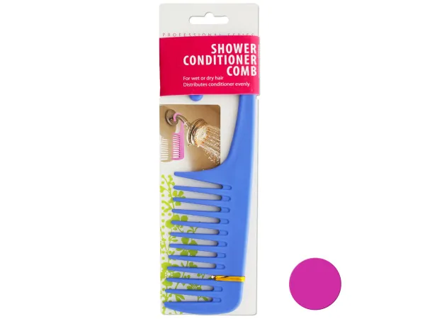 Bulk Buys BI525 — 9-Inch Shower Conditioner Comb with Hook for Easy Use