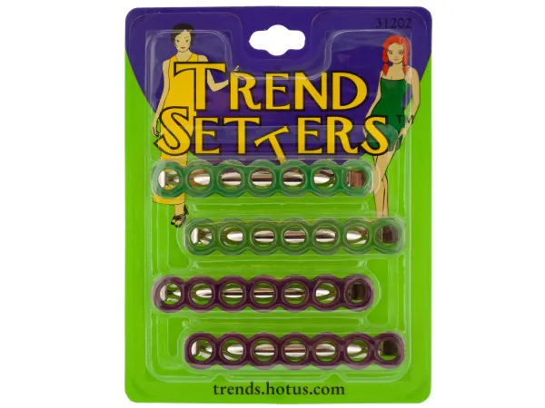 Bulk Buys BI785 — Circle barrettes, package of 4