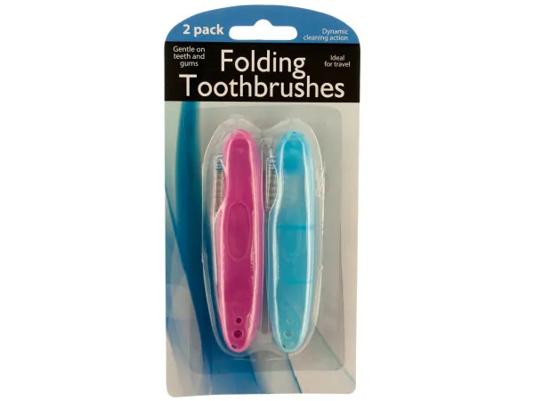 Bulk Buys BI800 — Folding Travel Toothbrushes