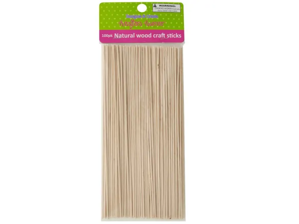 krafters korner CG025 — Skinny Natural Wood Craft Sticks