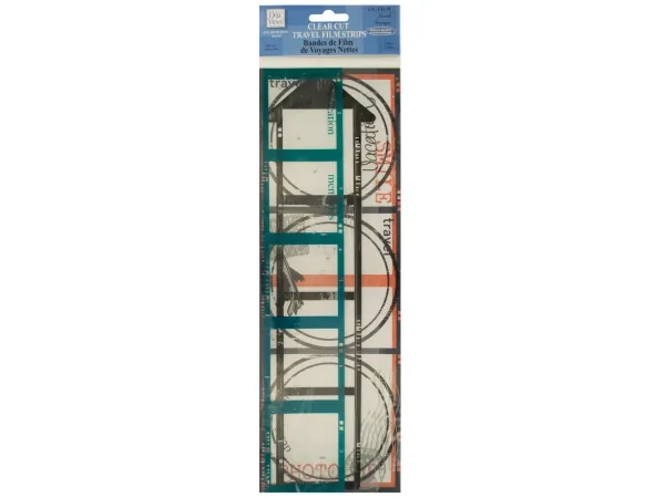 bulk buys CG382 - Clear Cut Travel Film Strips with Metallic Accents