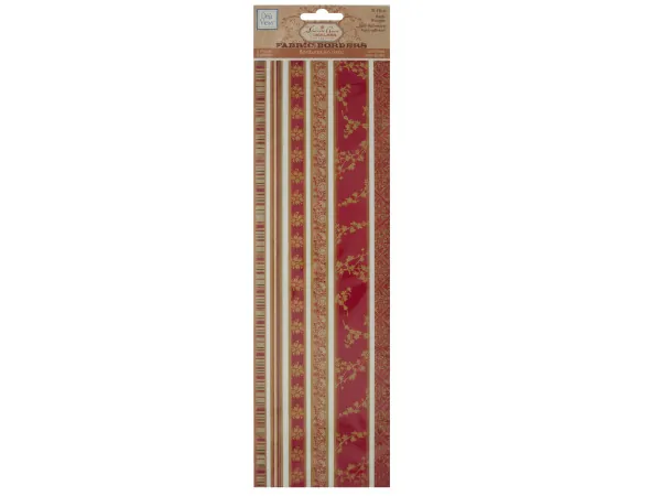 bulk buys CG464 - Reds Decorative Fabric Borders Stickers