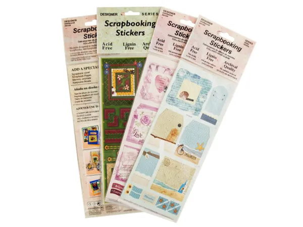 Bulk Buys CH056 — Variety Pack of Scrapbooking Stickers for Creative Projects