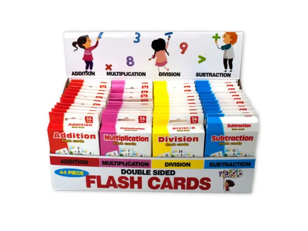 Bulk Buys DC105 — Jumbo Double Sided Flash Cards - Math Learning Set