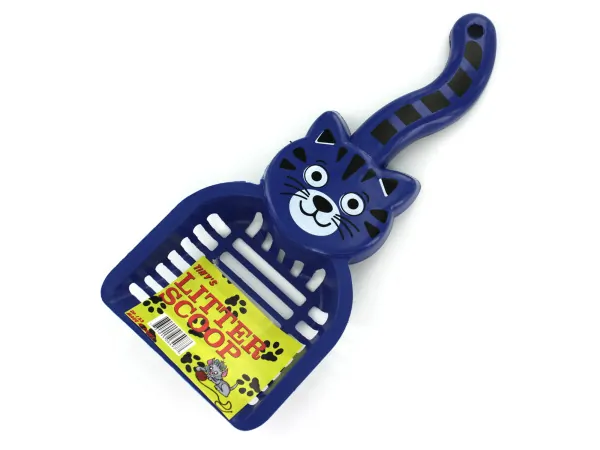tiny's DI133 — Unique Cat Face Litter Scoop with Tail Handle
