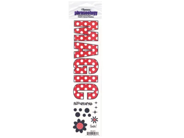 Bulk Buys CN885 — Polka Dot Magic Creative Rub-On Transfer Sheet