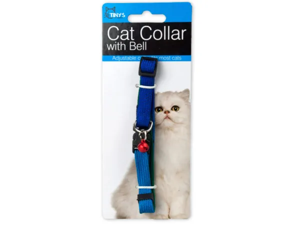 tiny's DI223 — Vibrant Multi-Color Adjustable Cat Collar with Bell