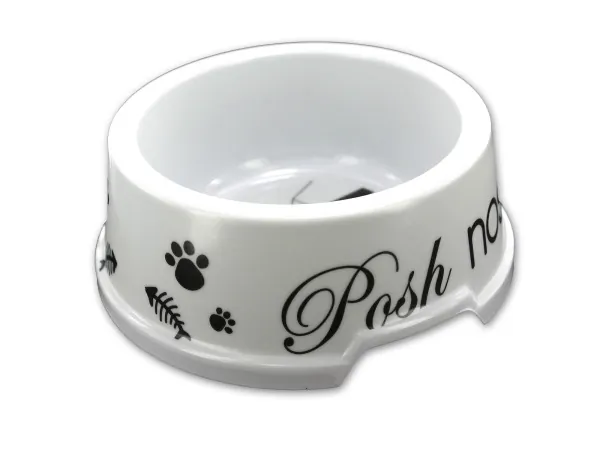 Bulk Buys DI529 — Stylish Melamine Cat Bowl with Cute Prints