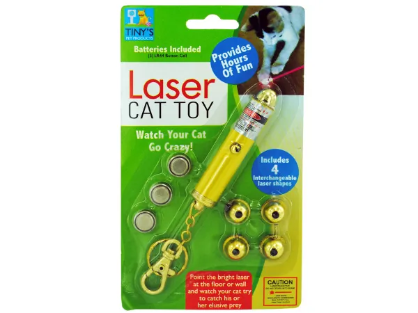 tiny's DI258 — Interactive Laser Light Toy Keychain for Feline Fun
