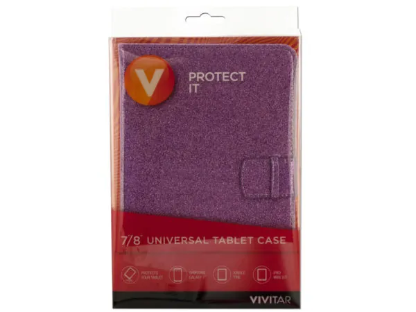 bulk buys EC273 - Vivitar Glitter Universal Tablet Case - Purple & Blue