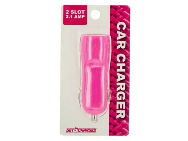 bulk buys EL689 - Compact Dual USB Car Charger - Rapid Charging on the Go