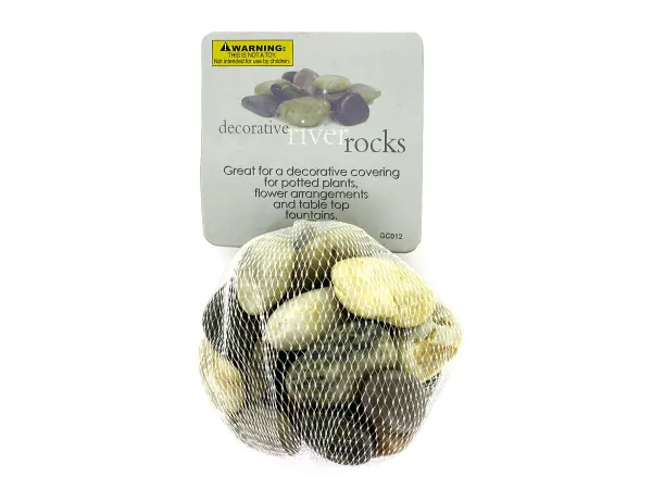 Bulk Buys GC012 — Assorted Decorative River Stones for Home Decor