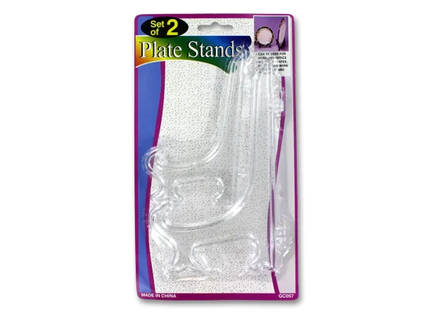Bulk Buys GC057 — Clear Plate Stands