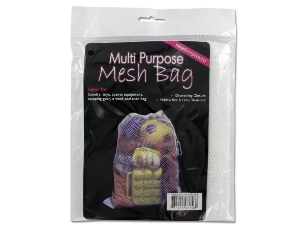 Bulk Buys GC304 — Versatile Breathable Mesh Storage Bag with Drawstring