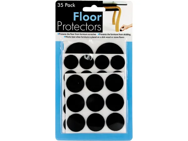 Bulk Buys GC531 — 35-Piece Self-Adhesive Floor Protector Pads Set