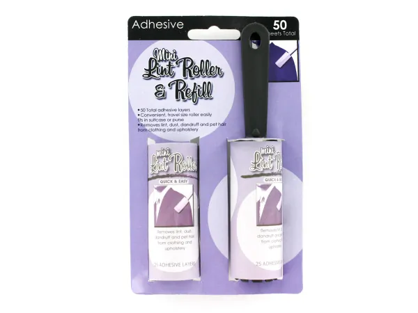 bulk buys GC577 - Mini Lint Roller & Refill