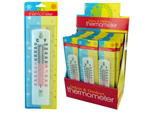 Bulk Buys GC779 — Durable Indoor & Outdoor Thermometer for Counters