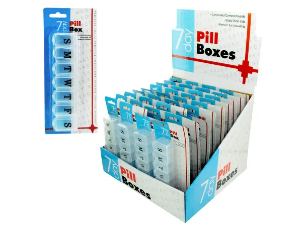 Bulk Buys GC784 — Weekly Medication Organizer with Countertop Display