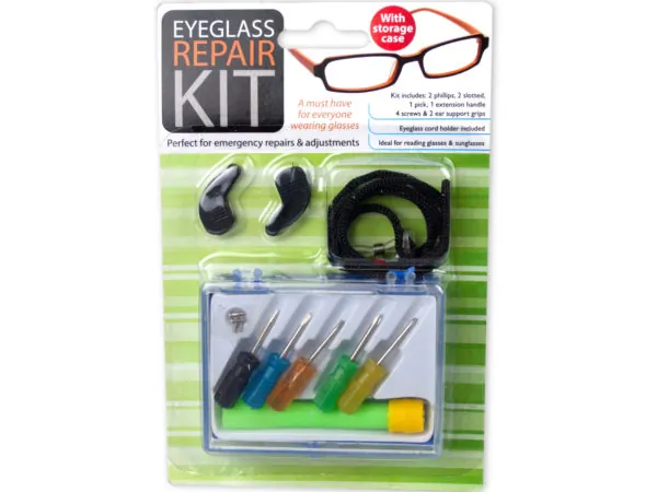 Bulk Buys GH150 — Eyeglass Repair Kit with Case