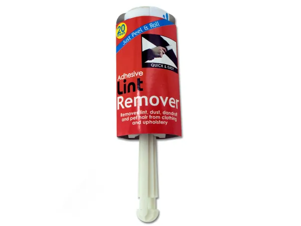 bulk buys GH165 - Premium Adhesive Lint Roller with 20 Reusable Sheets