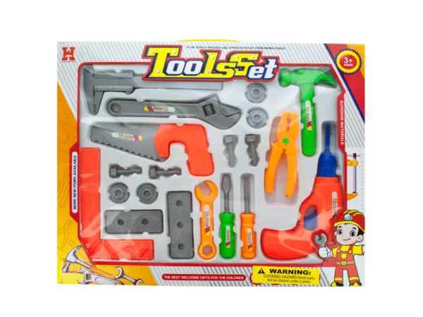 bulk buys GH388 - Colorful Kids Construction Tool Set for Creative Play