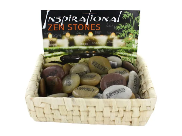 Bulk Buys GM600 — Uplifting Inspirational Stones - 36 Piece Display