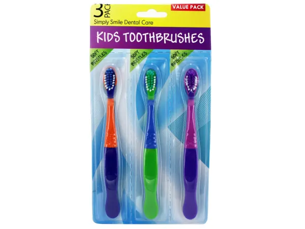 Bulk Buys GM742 — Kids Colorful Toothbrush Set